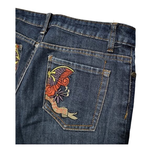 FARLOW Dark Wash Denim Jeans Faith Love Peace Size 3 - Picture 7 of 9